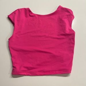 Shein backless pink going out top